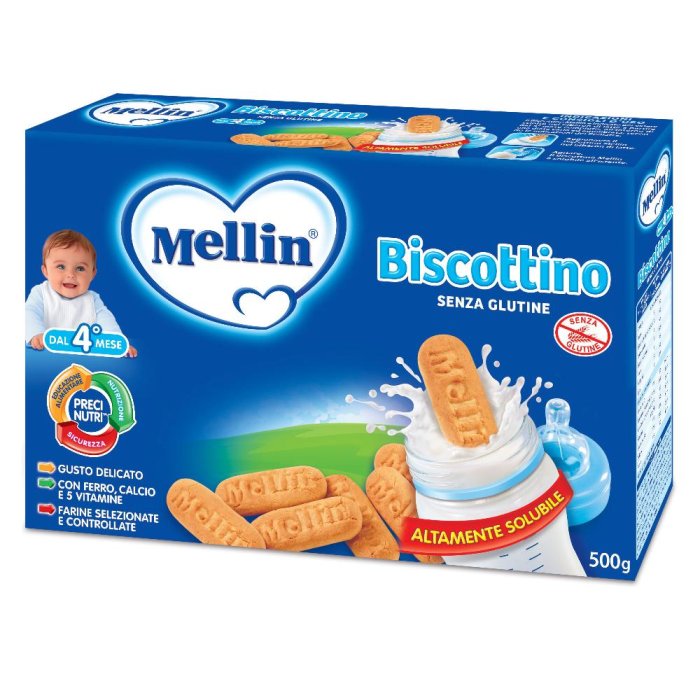 Mellin Biscottino Senza Glutine dal 6 ° mese 500g