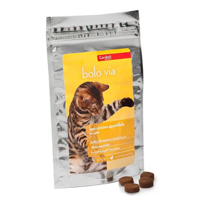 Candioli Bolo Via Eliminazione dei Boli di Pelo nel Gatto 20 Bocconcini