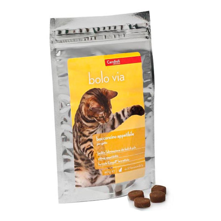 Candioli Bolo Via Eliminazione dei Boli di Pelo nel Gatto 20 Bocconcini