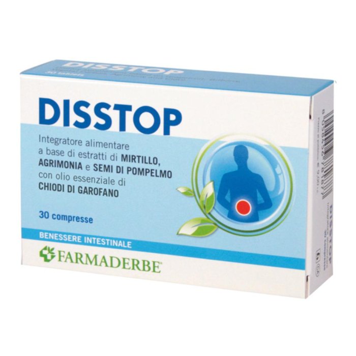 Farmaderbe Disstop Integratore Benessere Intestinale 30 Compresse