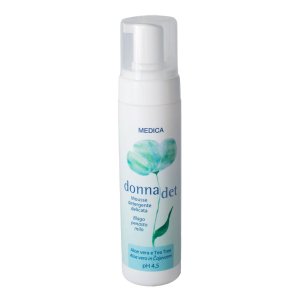 Donnadet mousse detergente 200 ml mousse detergente delicata per igiene intima e corpo