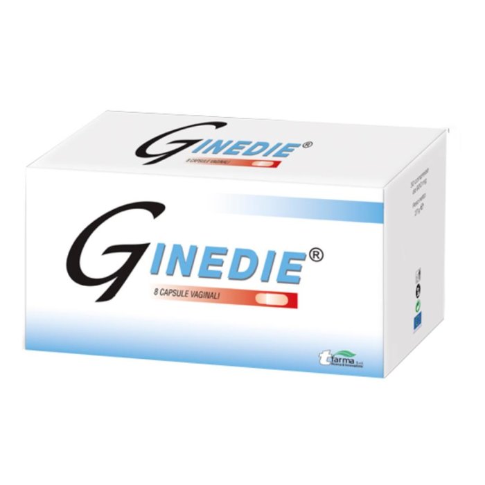 Tfarma Ginecologia - Ginedie Dispositivo Medico 8 Capsule Vaginali+Applicatore