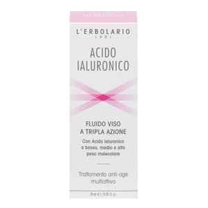 Fluido acido ialuronico tripla azione 28 ml - siero viso idratante rimpolpante antirughe