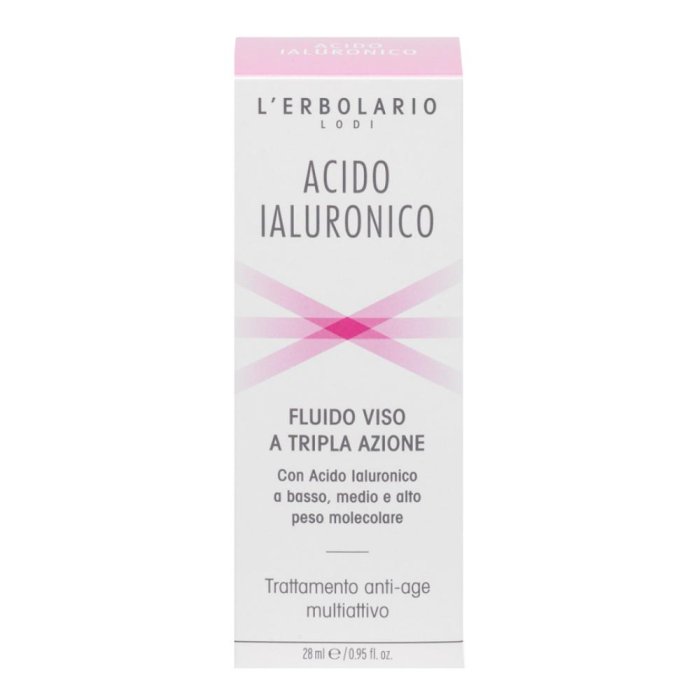 Fluido acido ialuronico tripla azione 28 ml - siero viso idratante rimpolpante antirughe