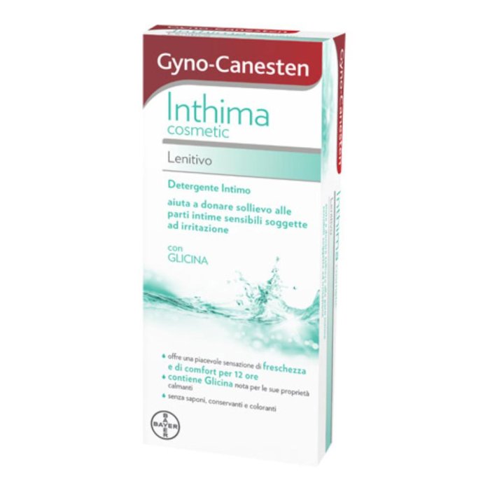 Gyno Canesten Inthima Cosmetic Bayer Detergente Lenitivo Delicato 200 ml