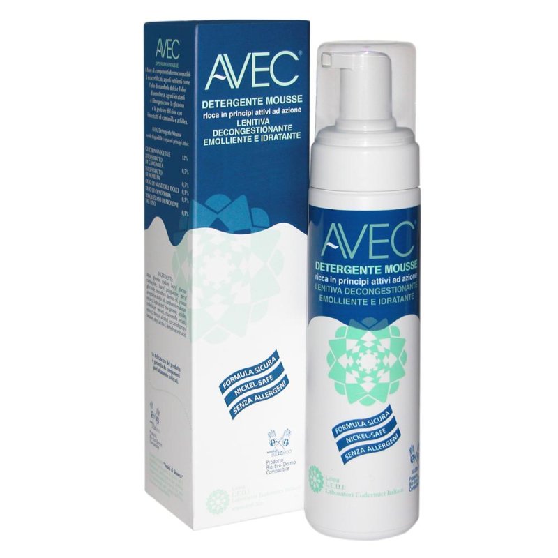 GD Avec Detergente Mousse per Pelli Secche Disidratate e Arrossate 200 ml