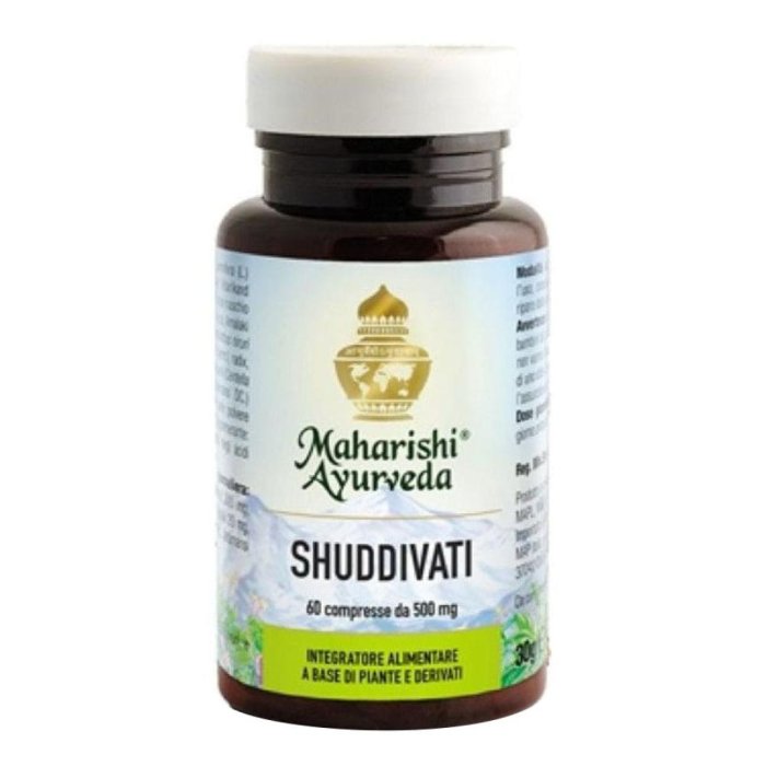 Shuddivati - Integratore Alimentare Ayurvedico per la Funzione Digestiva e la Regolarità Intestinale - 60 Compresse da 500 mg