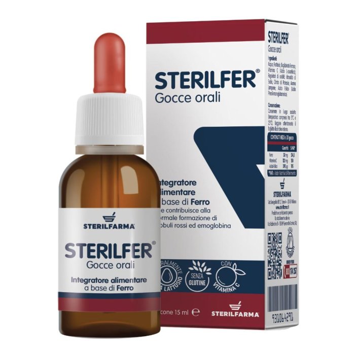 Sterilfer Gocce Integratore Alimentare di Ferro 15 ml