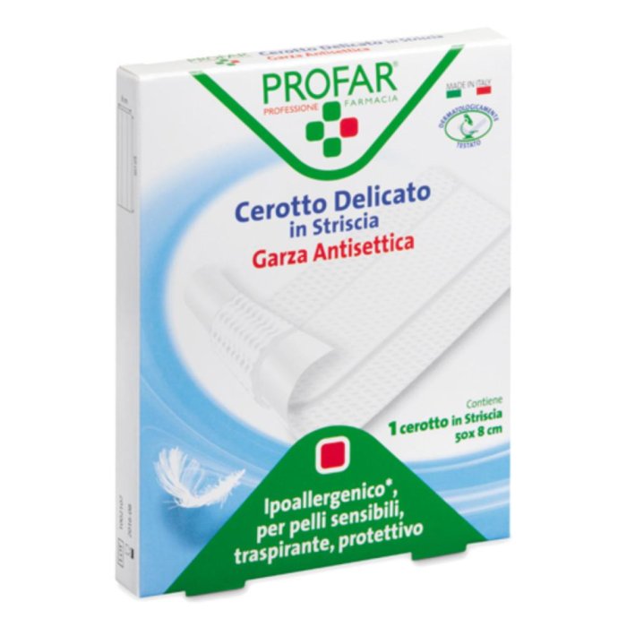 Profar Cerotto in Striscia Garza Antisettica Delicata Misura 50 x 8 cm 1 Pezzo