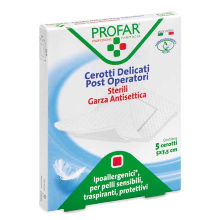 Profar Medicazione Post Operatoria Delicata in TNT 5 x 7,5 cm 5 medicazioni