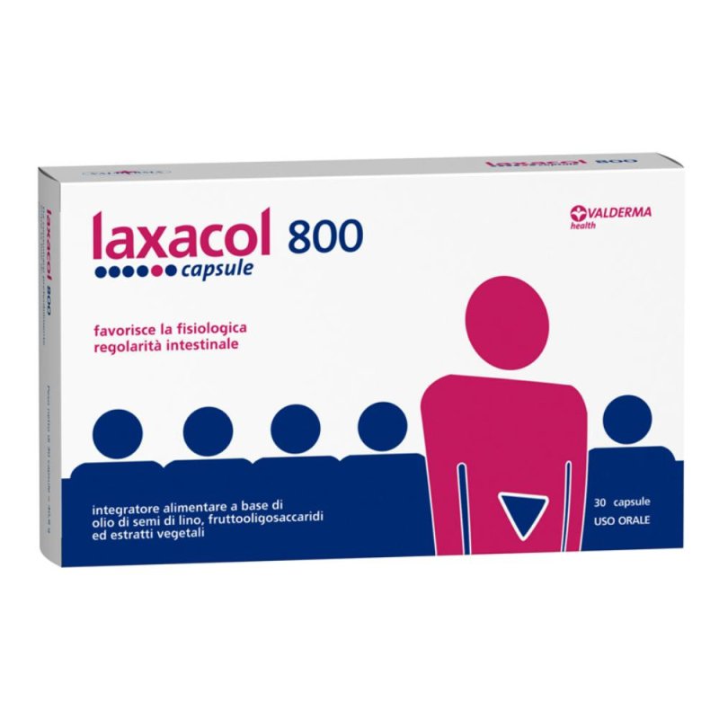 Laxacol 800 Integratore per il Transito Intestinale 30 capsule 