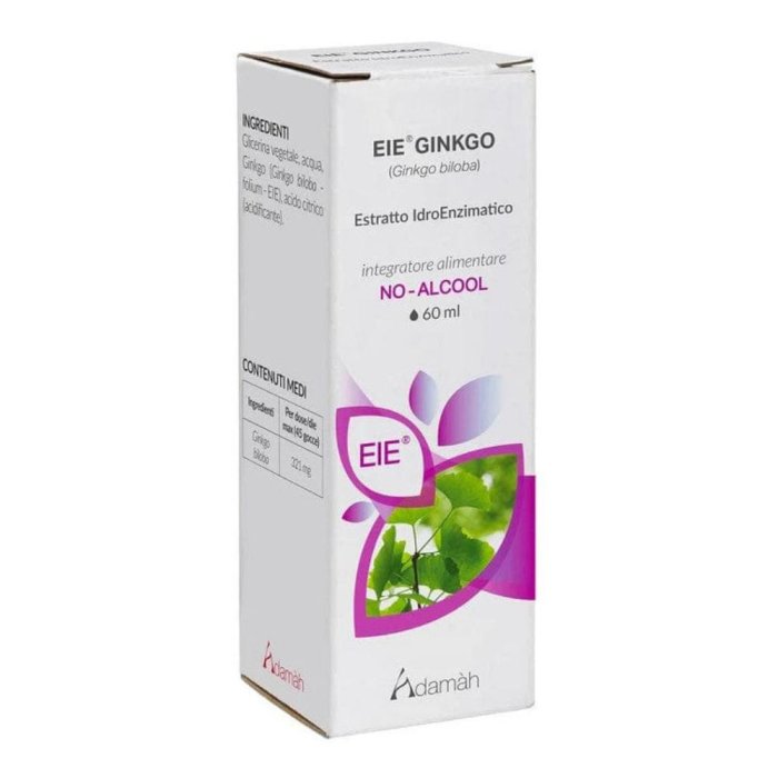 Adamah EIE Ginkgo estratto integrale di erbe in gocce 60 millilitri integratore naturale