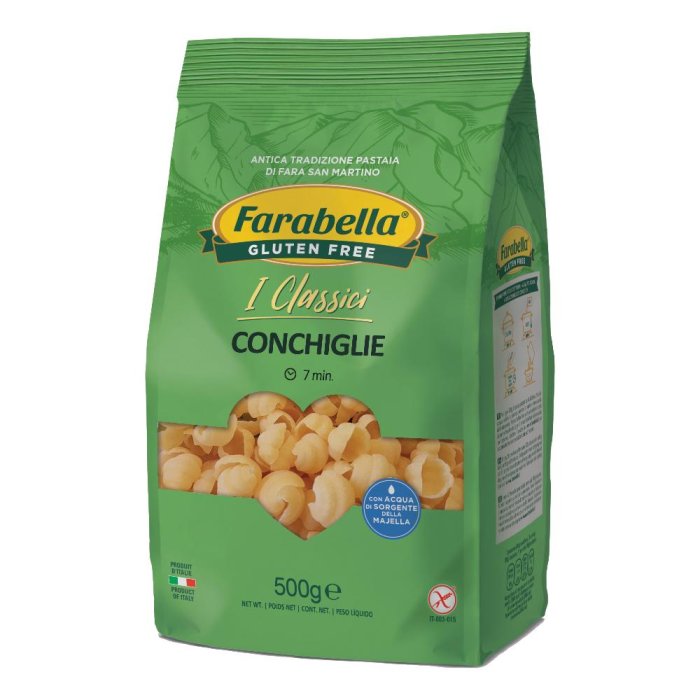 Pasta senza glutine Farabella conchiglioni 500 g