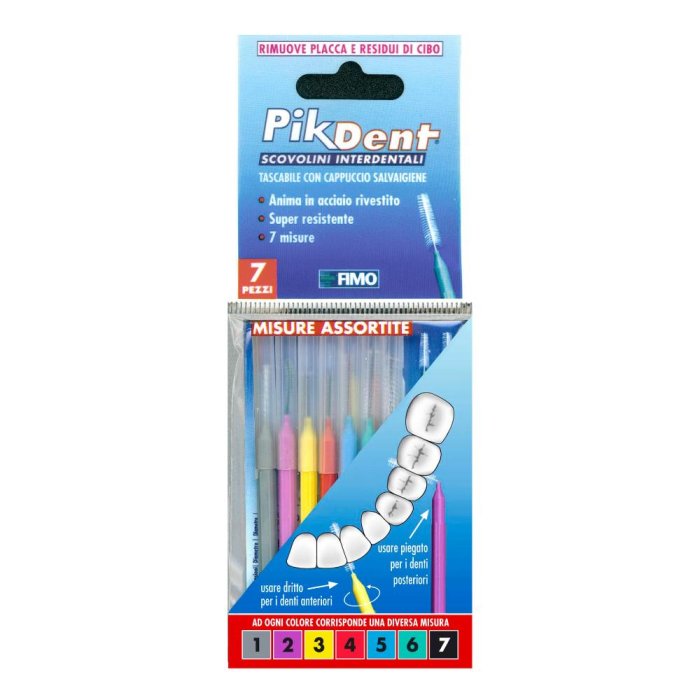 Fimo Pikdent Stuzzicolino 1 Bustina Con 7 Misure Assortite