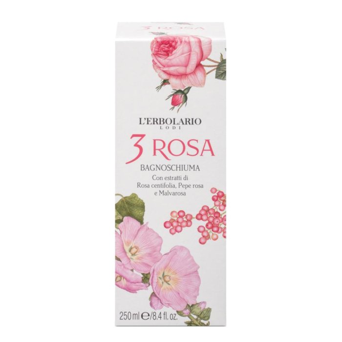 L'Erbolario Linea 3 Rosa Addolcente Rinfrescante Incantevole Bagnoschiuma 250 ml