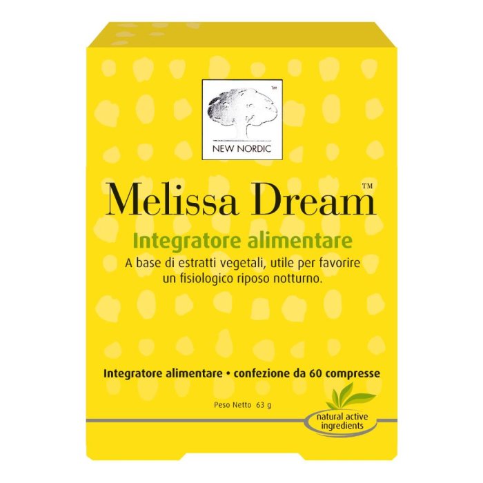 Melissa Dream 60 compresse integratore rilassante per sonno e benessere mentale