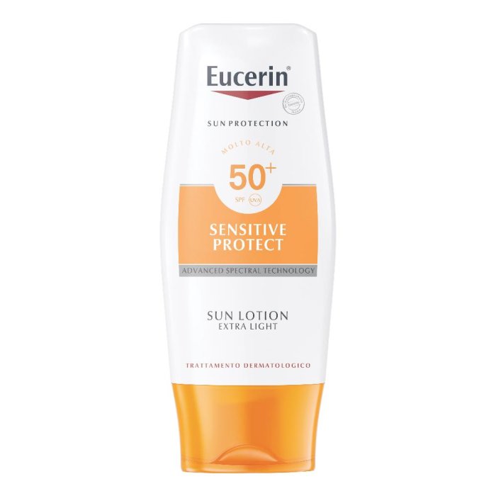 Eucerin  Solare Pelli Sensibili SPF50 Lozione Protettiva ExtraLeggera 150ml