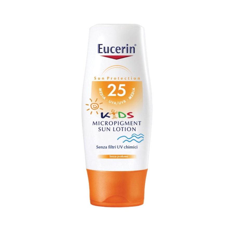 Eucerin Solare Bambini Pelli Sensibili SPF25 Lozione Protettiva 150 ml Eucerin Solare Bambini Pelli Sensibili SPF25 Lozione Protettiva 150 ml