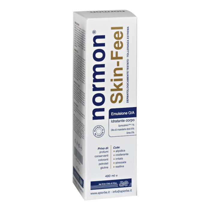 Normon Skin Feel Emulsione 400 ml - crema corpo tolleranza estrema per pelle secca e atopica