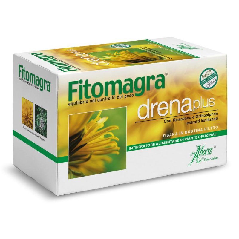 Aboca Fitomagra Drena Plus Tisana Integratore Alimentare 20 Filtri