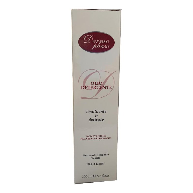 Dermophase Olio Detergente Corpo e Viso 300 Millilitri – Detergente Delicato Nutriente per Pelli Secche e Sensibili