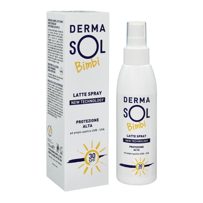 Dermasol Bimbi Spf 30 Latte Spray Protezione Alta 125 ml