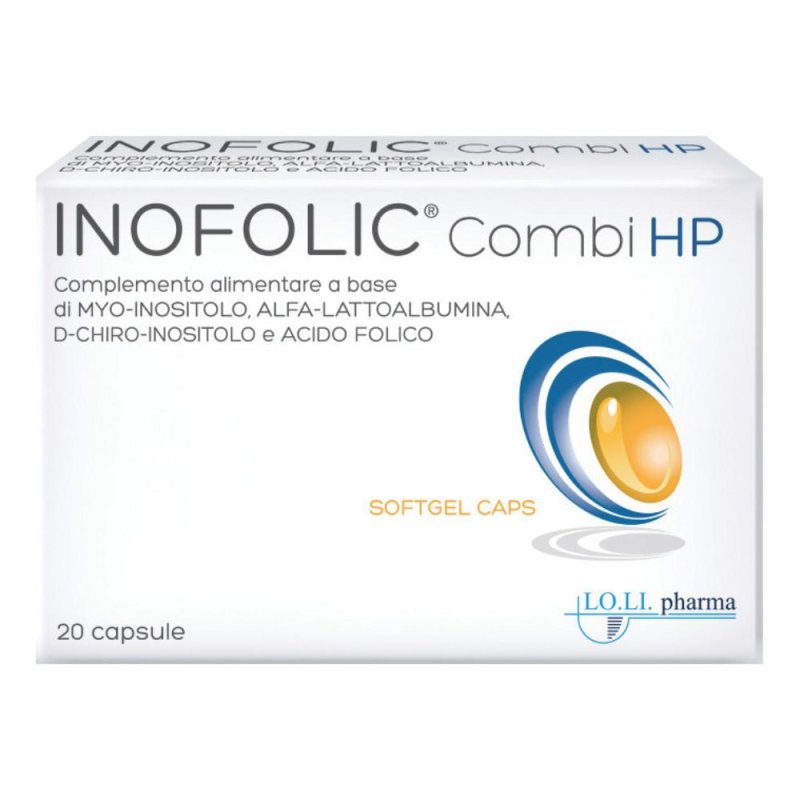 LO.LI. Pharma Inofolic Combi Integratore Alimentare di Acido Folico 20 capsule