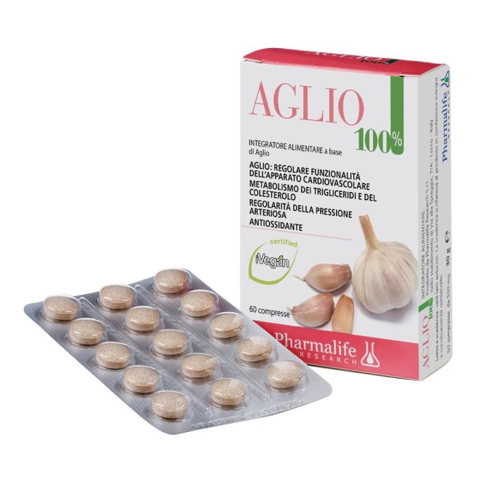 Pharmalife Aglio 100% Integratore Alimentare 60 Compresse