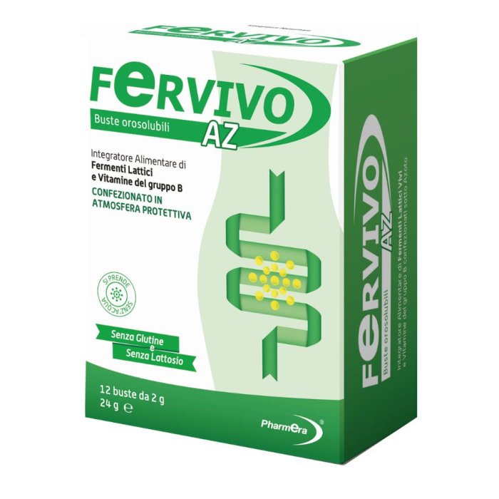 Fervivo AZ Integratore Alimentare in Bustine 12 Bustine da 24 g per Stanchezza e Affaticamento