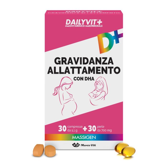 Massigen  Benessere Dailyvit+ Gravidanza e Allattamento 30 Compresse 30 Perle
