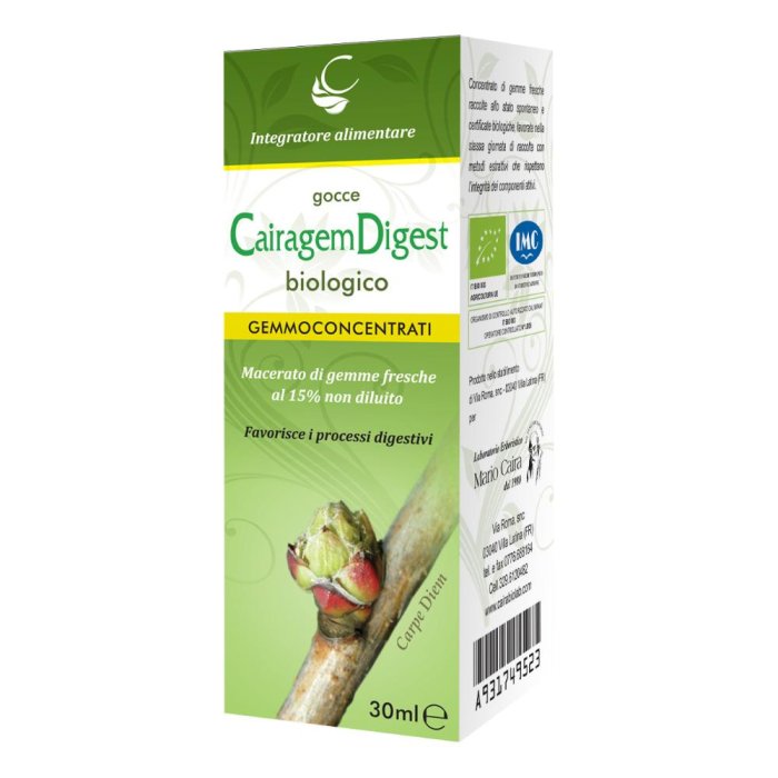 Cairagem Digest Bio gocce 30 ml integratore digestivo biologico in gocce