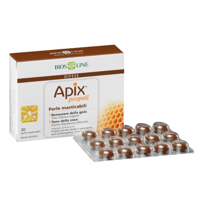 Bios Line  Difese Immunitarie Apix Integratore 30 Perle Masticabili