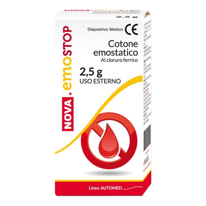 Nova Argentia Cotone Emostatico Con Cloruro Ferrico Nova Emostop 2,5 G