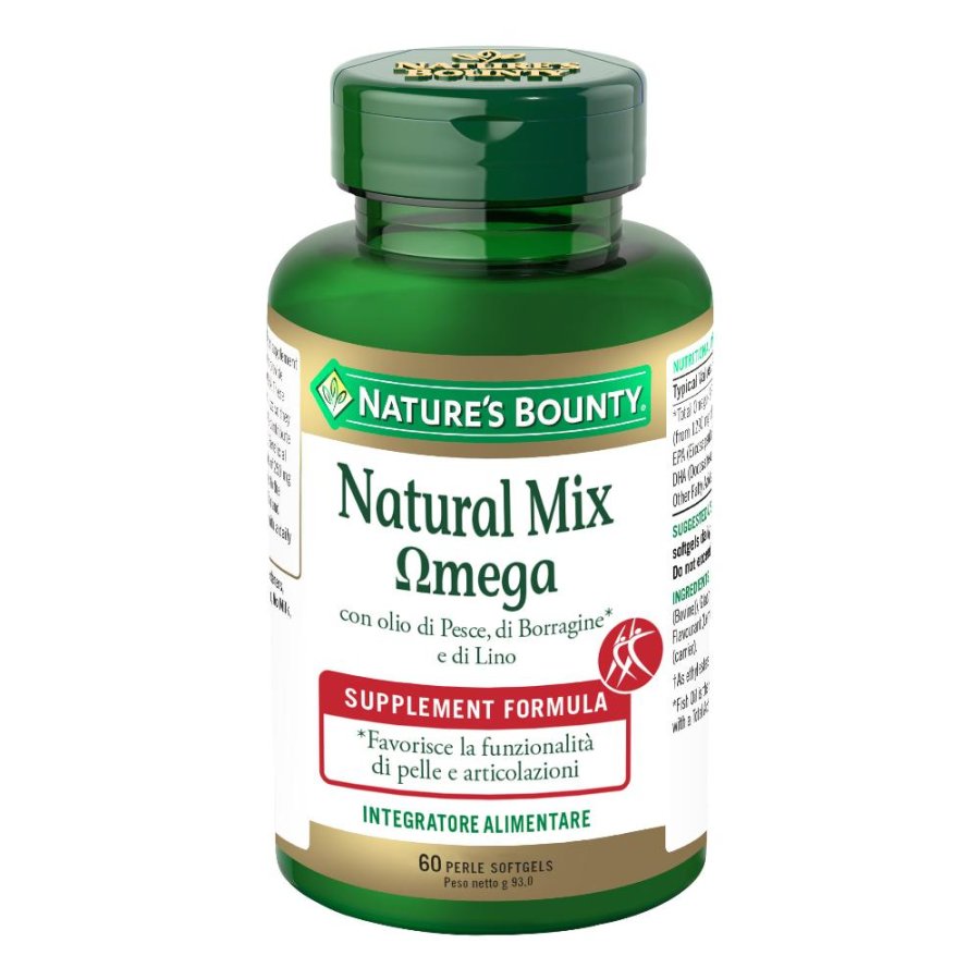 Nature's Bounty Natural Mix Omega 60 Perle Nature's Bounty Natural Mix Omega 60 Perle