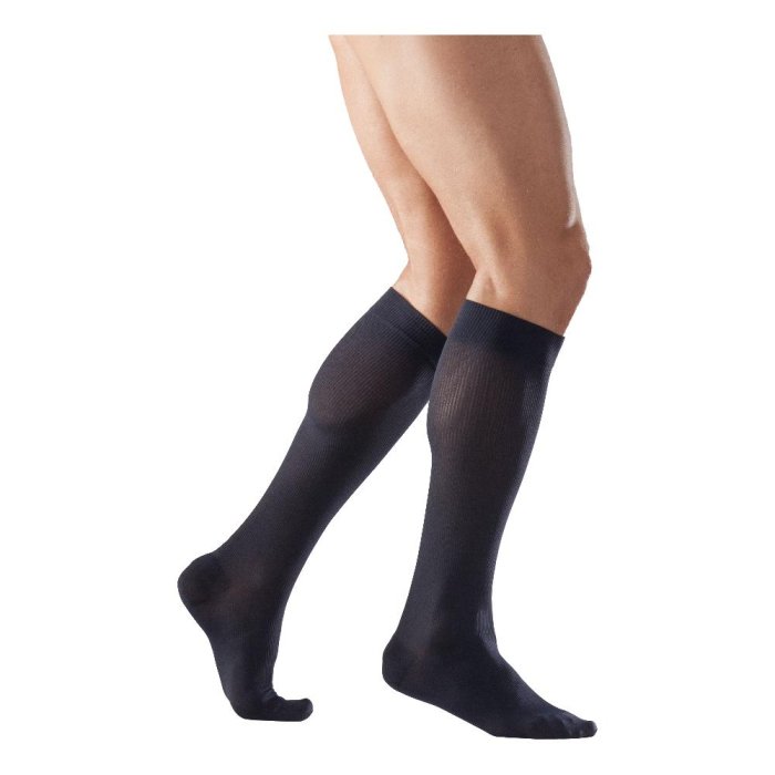 Varisan Lui e Lei Calze Elastiche a Compressione Graduata Unisex al Ginocchio Nero Taglia 3