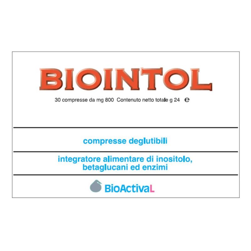 Bioactival Biointol 30 Compresse Bioactival Biointol 30 Compresse