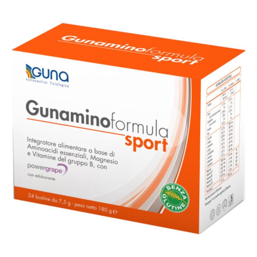 Guna Gunaminoformula Sport Integratore per Intensa Attività Sportiva 42 bustine
