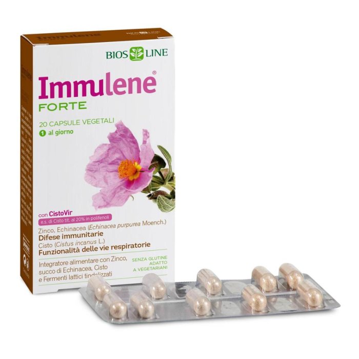 Biosline Immulene Forte Integratore Alimentare 20 Capsule