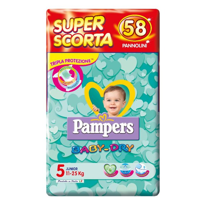 PAMPERS BD SUPERBAG JUNIOR 58