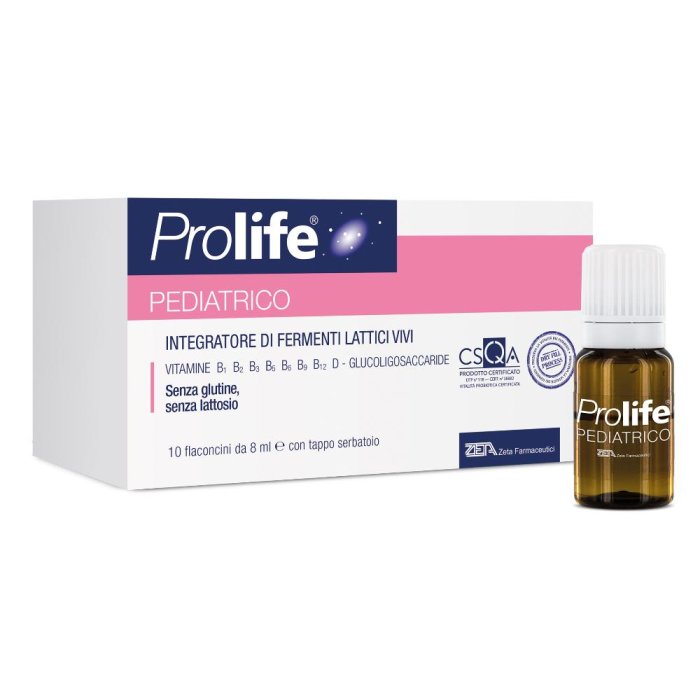 Prolife Pediatrico Fermenti Lattici Vivi 10 Flaconcini 8 ml