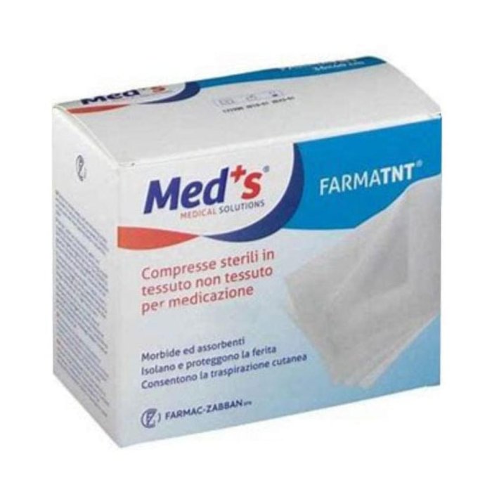 Meds garze TNT sterili 10x10 cm 12 pezzi – garze sterili non tessute 10x10
