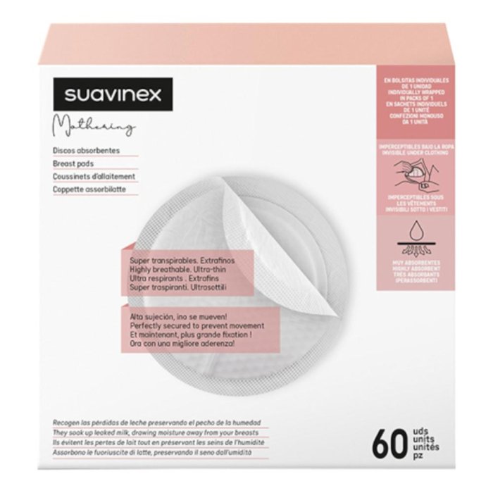 SUAVINEX COPPETTE ASSORBIL 60P