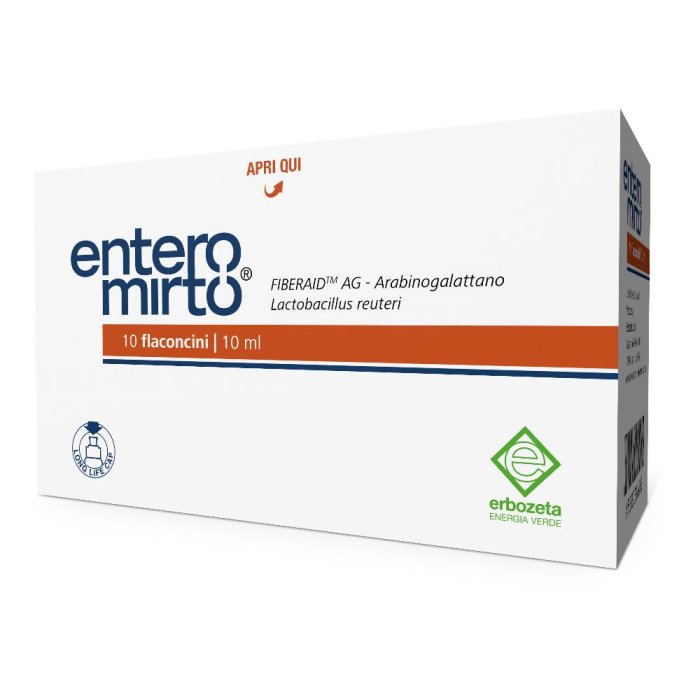 Erbozeta Integratore Alimentare Entero Mirto 10 Flaconcini da 10 ml