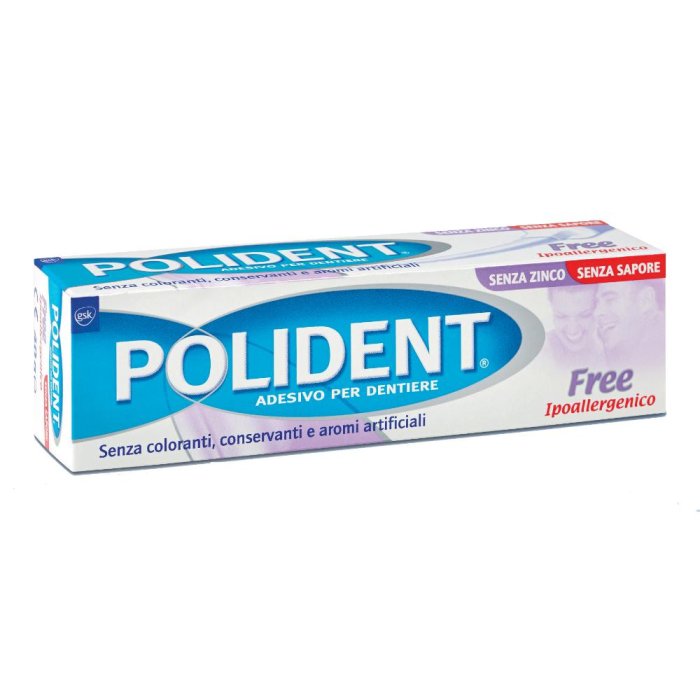 Polident Free Crema Adesiva Protettiva senza Zinco 40 g