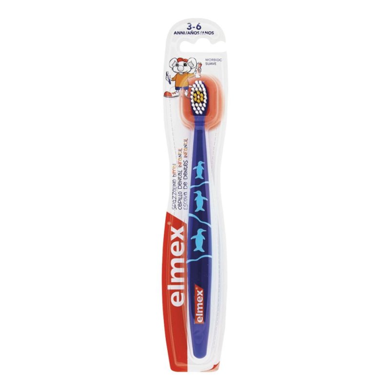 elmex  Bimbi Spazzolino Delicato  Igiene Dentale Quotidiana 3-6 Anni