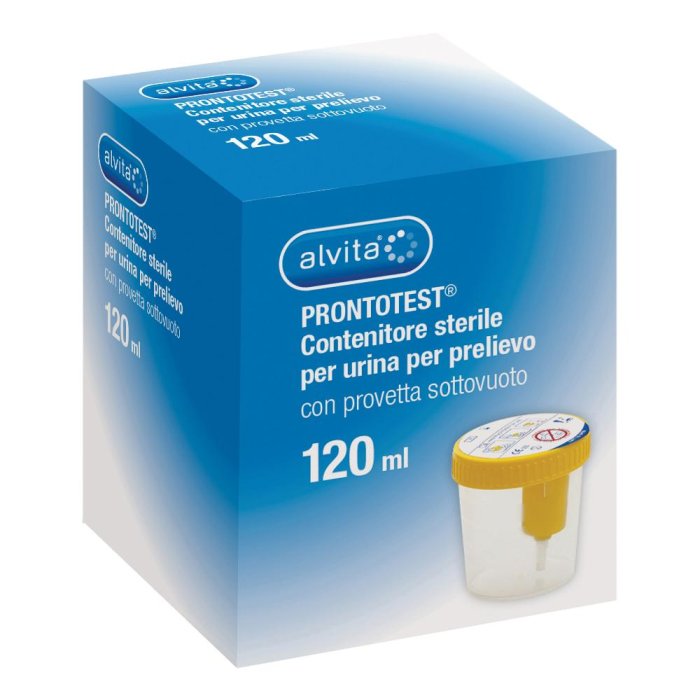 Alvita ProntoTest Contenitore Urine per Prelievo Sottovuoto da 120 ml 1 Pezzo
