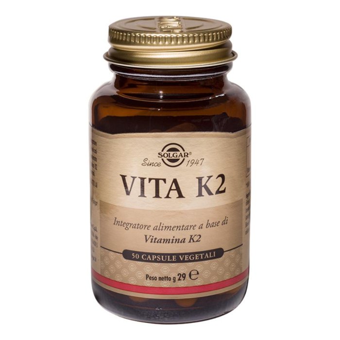 Solgar  Apparato Osseo Vita K2 Alimentare Integratore 50 Capsule