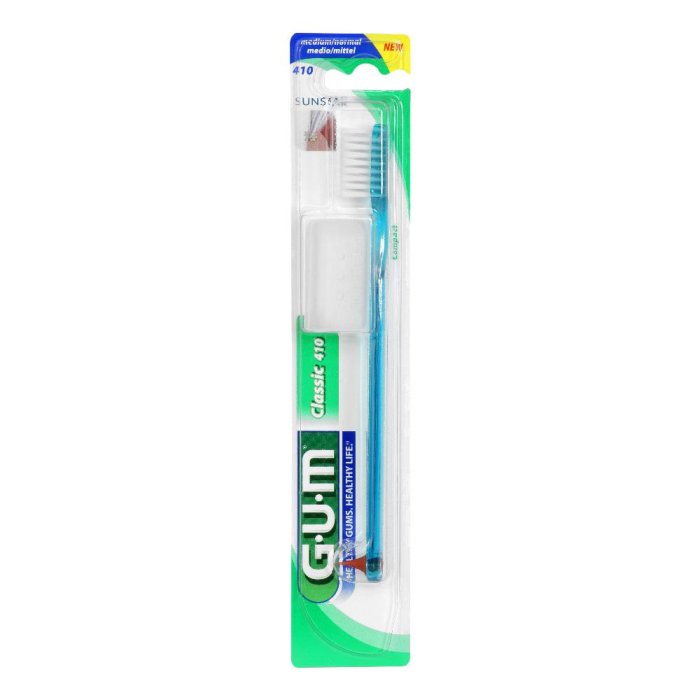 GUM  Igiene Dentale Quotidiana Classic 410 Spazzolino Medio Compatto