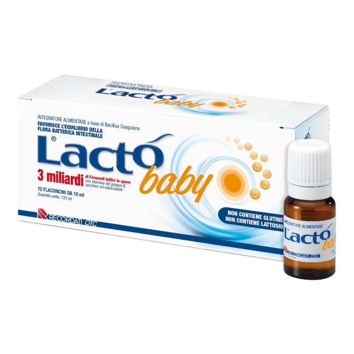 Lacto Baby 12 flaconcini 10 ml 3 miliardi fermenti lattici per bambini