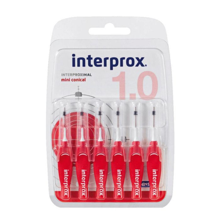 Dentaid Interprox Plus Miniconico Rosso 6 Pezzi